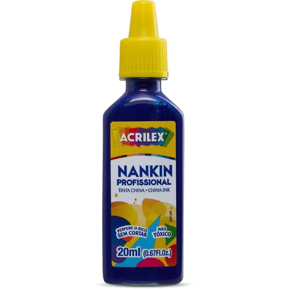 TINTA NANQUIM AZUL TURQUESA 20ML.