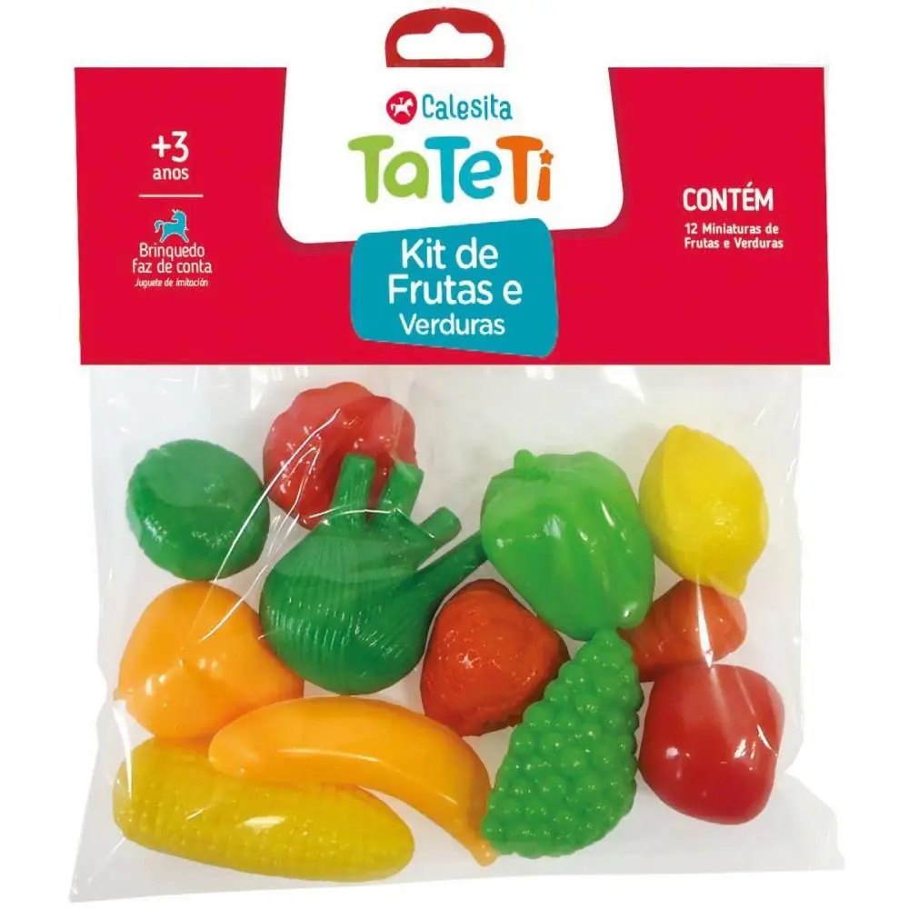 BRINCANDO DE CASINHA KIT FRUTAS E VERDURAS
