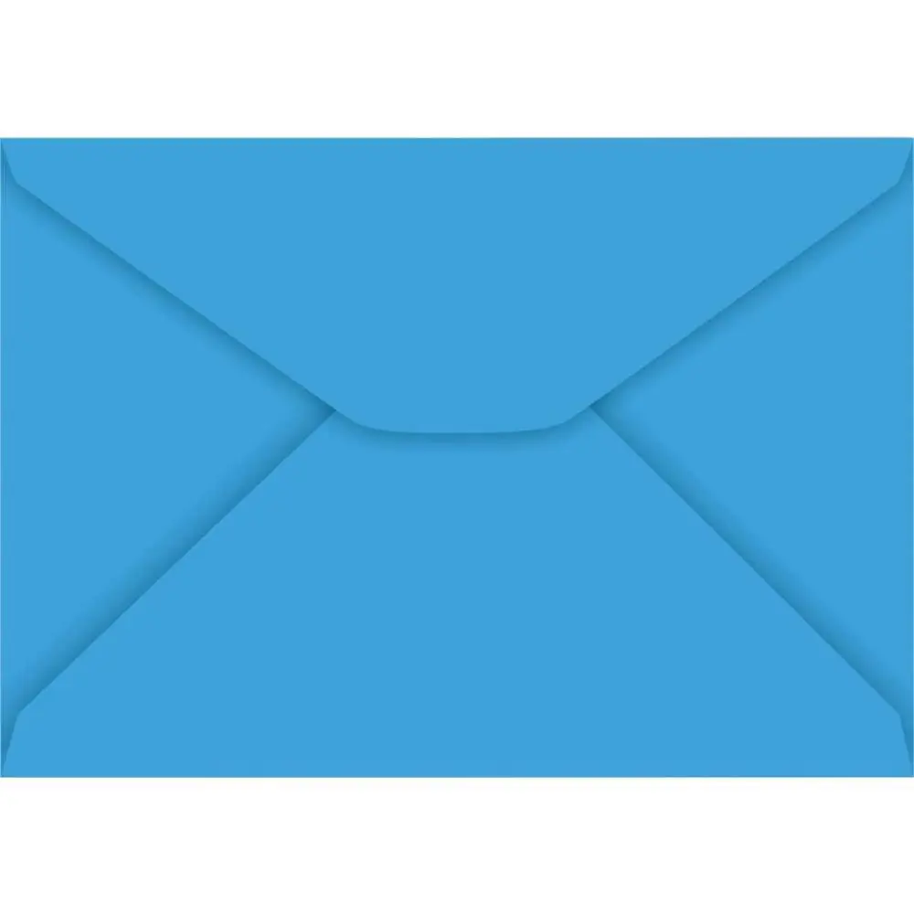 ENVELOPE COLORIDO CARTA 114X162MM AZUL ROYAL 80G - CAIXA C/ 100