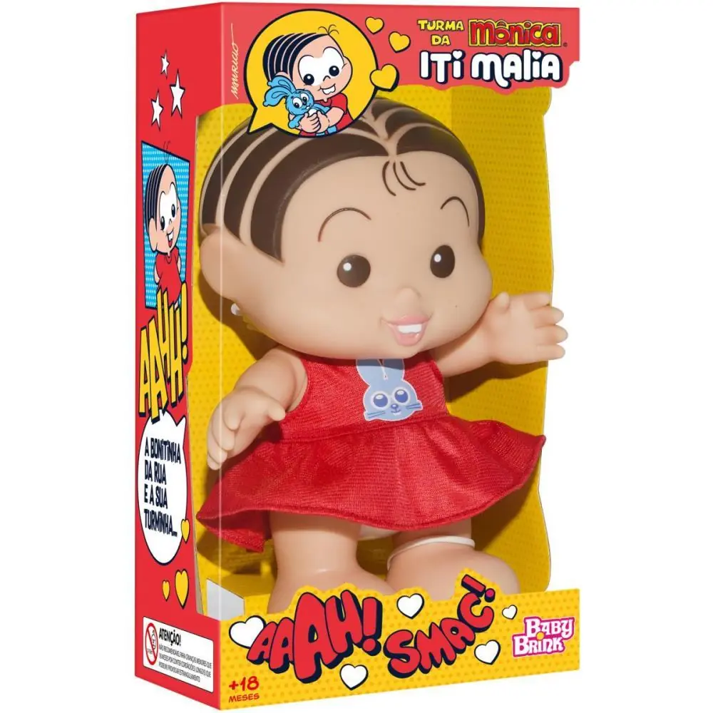 BONECO E PERSONAGEM T.MONICA MONICA 24CM.