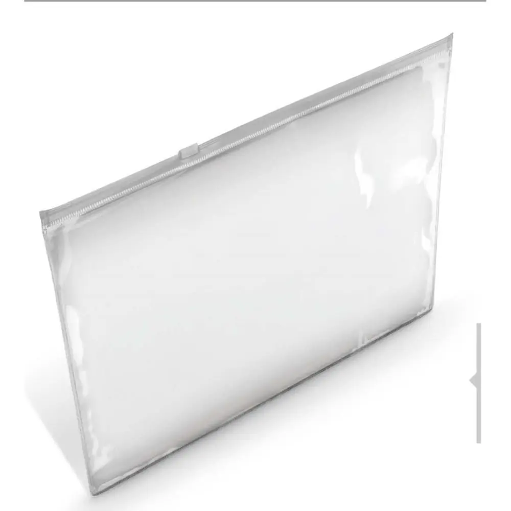 PASTA MALOTE PVC TRANSP. HORIZ 260X360MM - PACOTE C/ 10