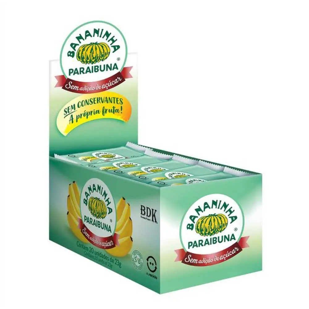 DOCE BANANINHA S/ACUCAR 23G. - DISPLAY C/ 20 — foto 1 de 2
