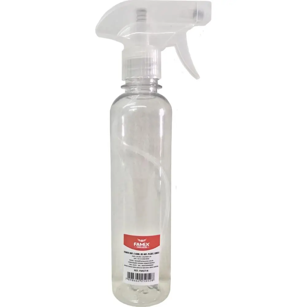 SPRAY PULVERIZADOR GATILHO TRANSPARENTE 300ML