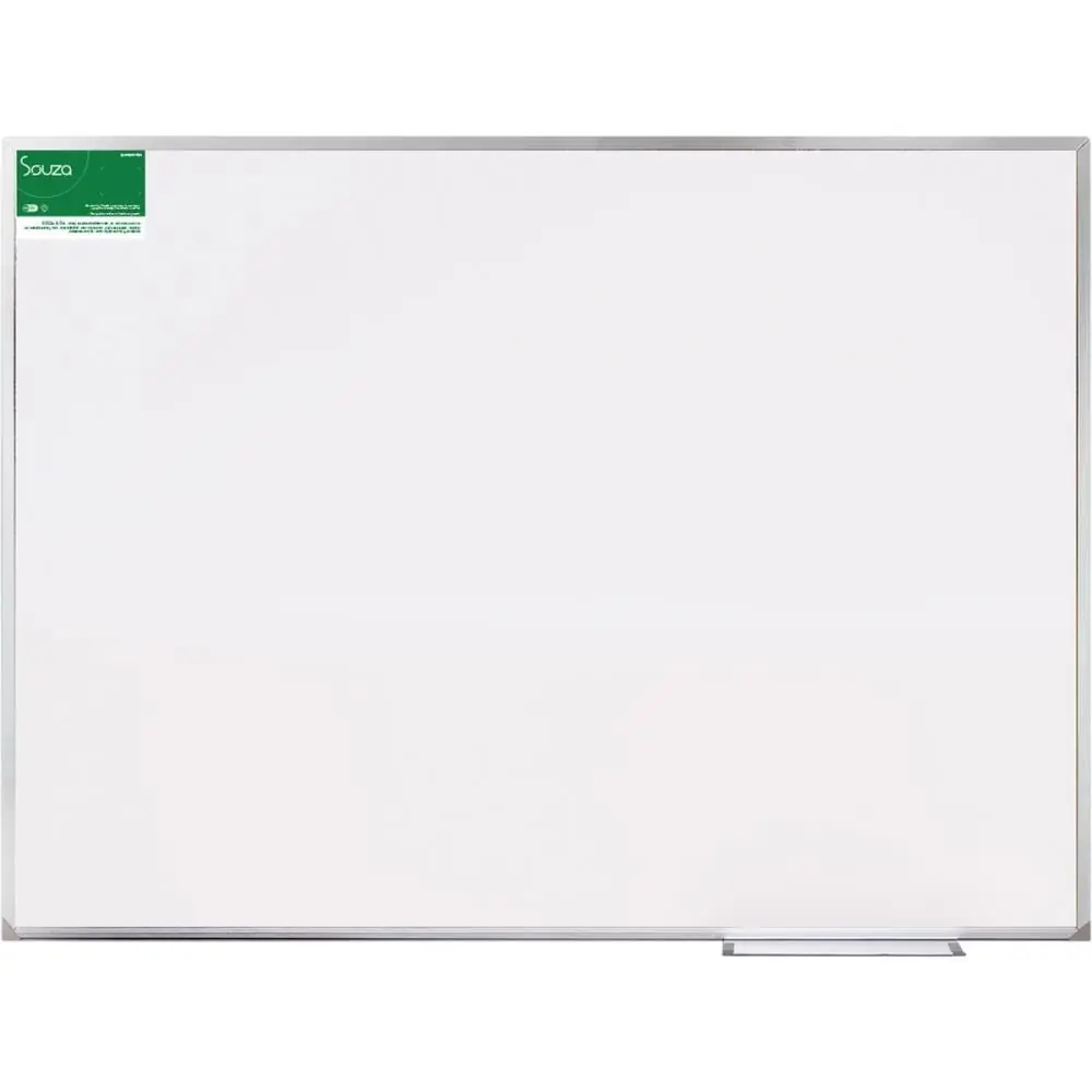 QUADRO BRANCO MOLDURA ALUMINIO 090X060CM POPULAR