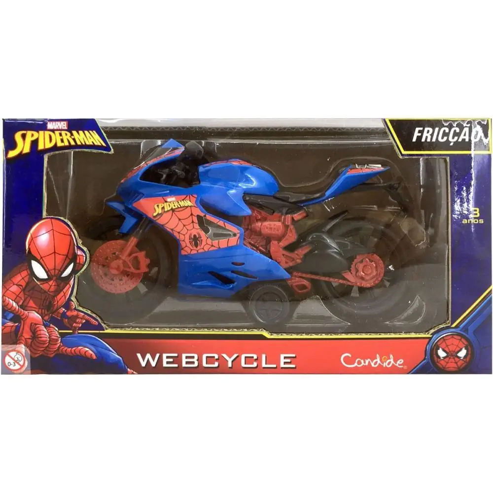 MOTO SPIDER-MAN WEBCYCLE A FRICCAO — foto 1 de 2