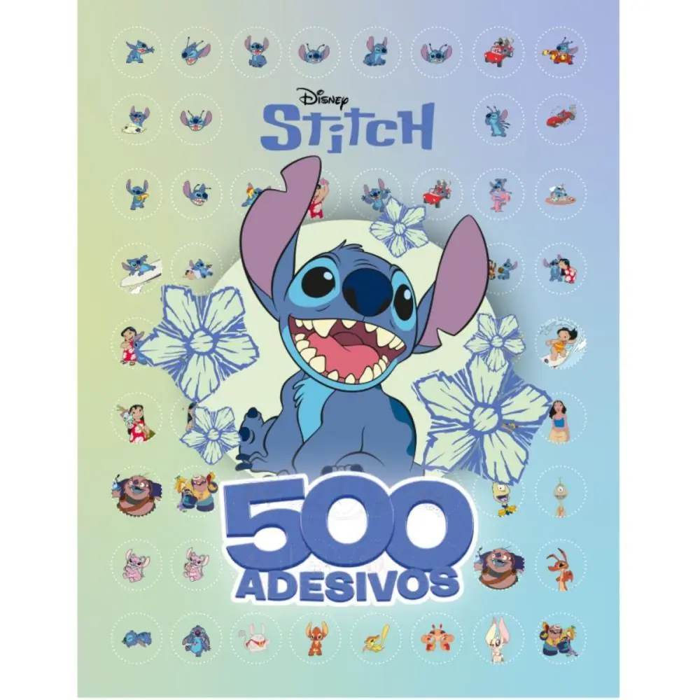 LIVRO COM ADESIVOS STITCH 40PAG. C/500 ADESIVOS — foto 1 de 3