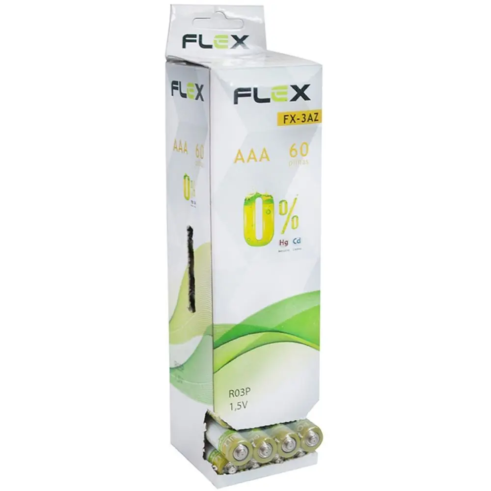 PILHA ZINCO PALITO AAA 1,5V TUBO C/60PILHA