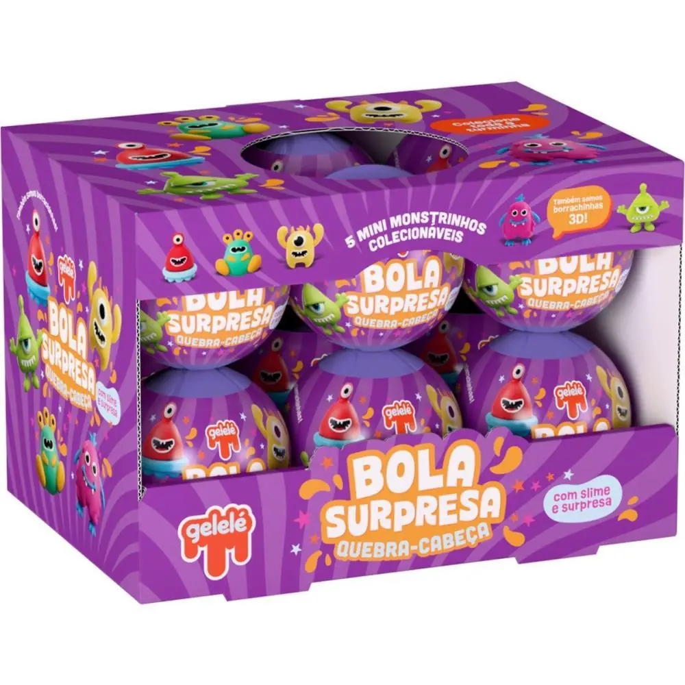 SLIME BOLA SURPRESA MONSTRINHOS — foto 1 de 4