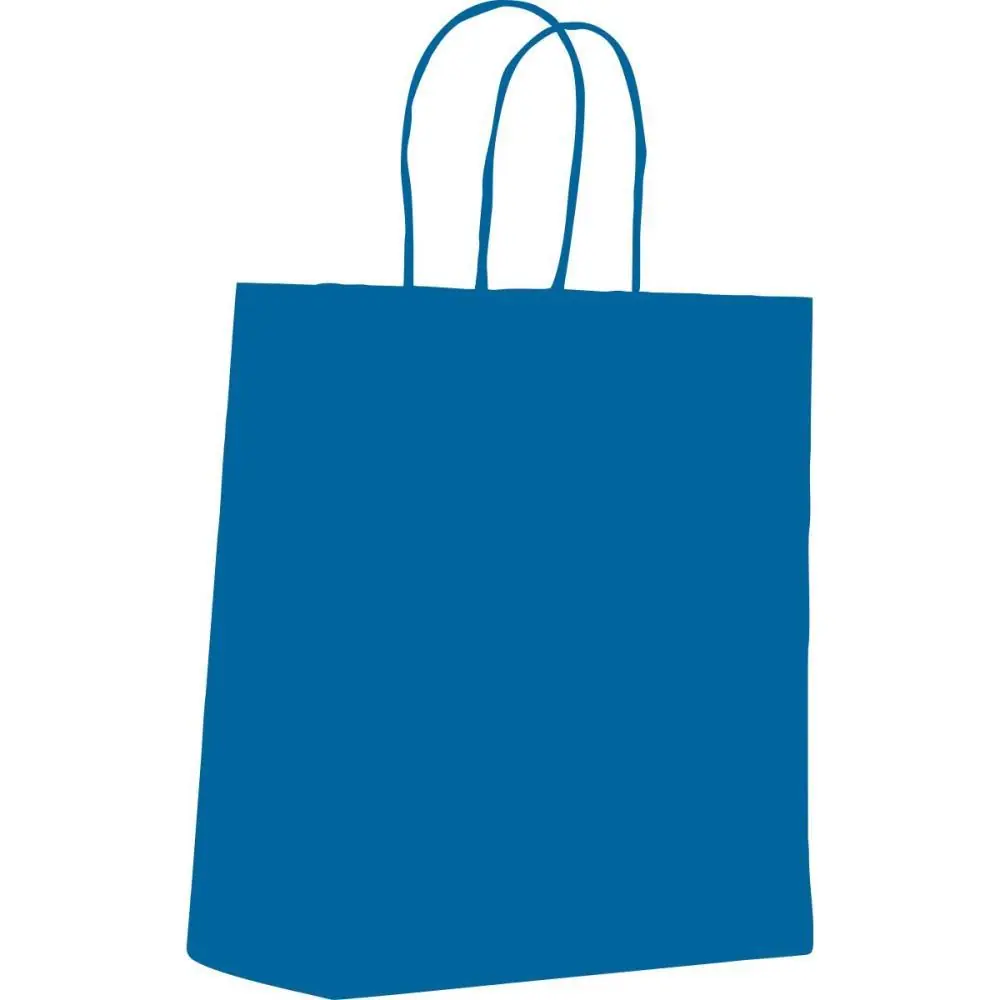 SACOLA PARA PRESENTE LISA AZUL ROYAL P 16,4X21X8,5CM - PACOTE C/ 10