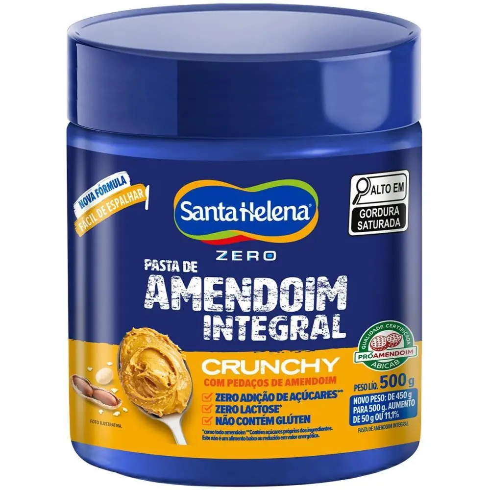 DOCE PASTA DE AMENDOIM CRUNCHY 500G — foto 1 de 2