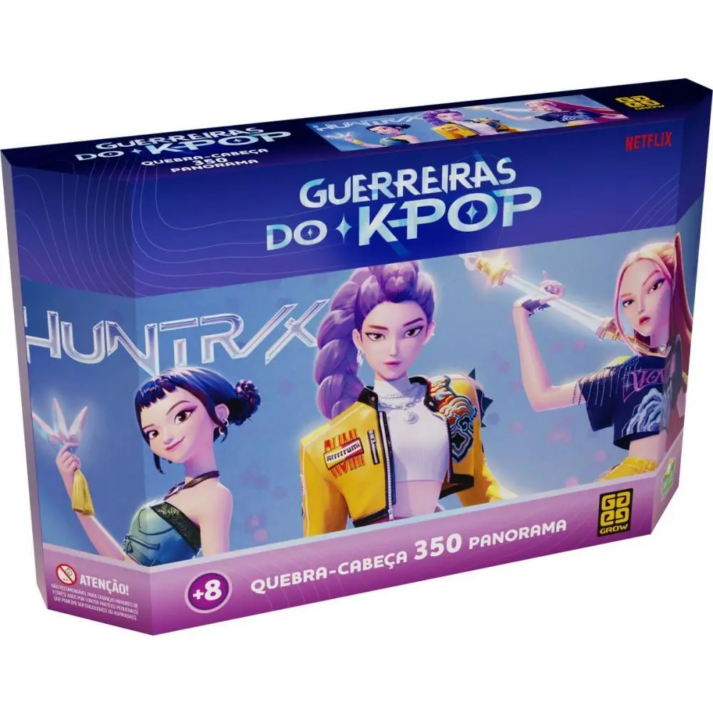 QUEBRA-CABECA CARTONADO GUERREIRAS DO K-POP 350PCS PAN — foto 1 de 3