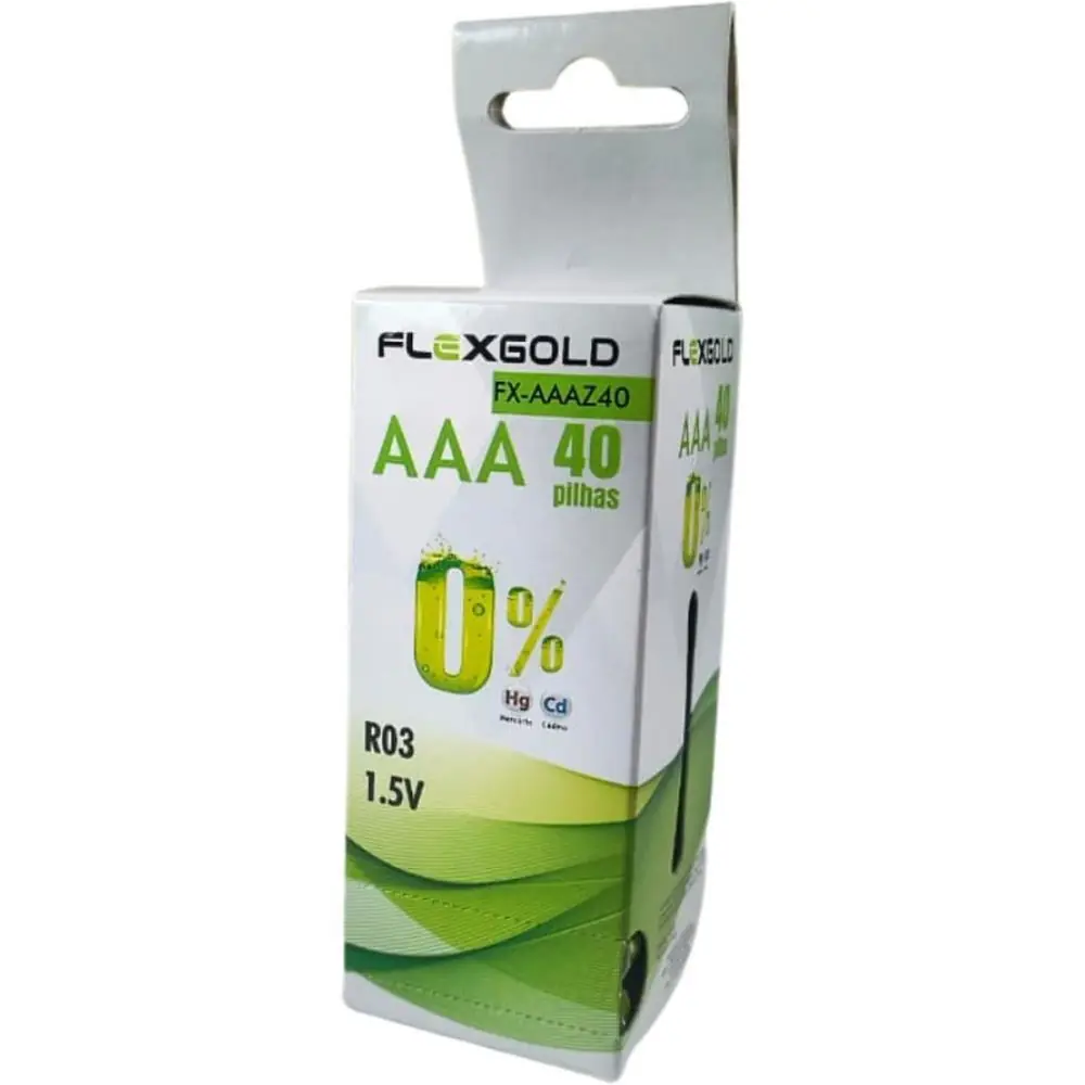 PILHA ZINCO PALITO AAA 1,5V TUBO C/40PILHA