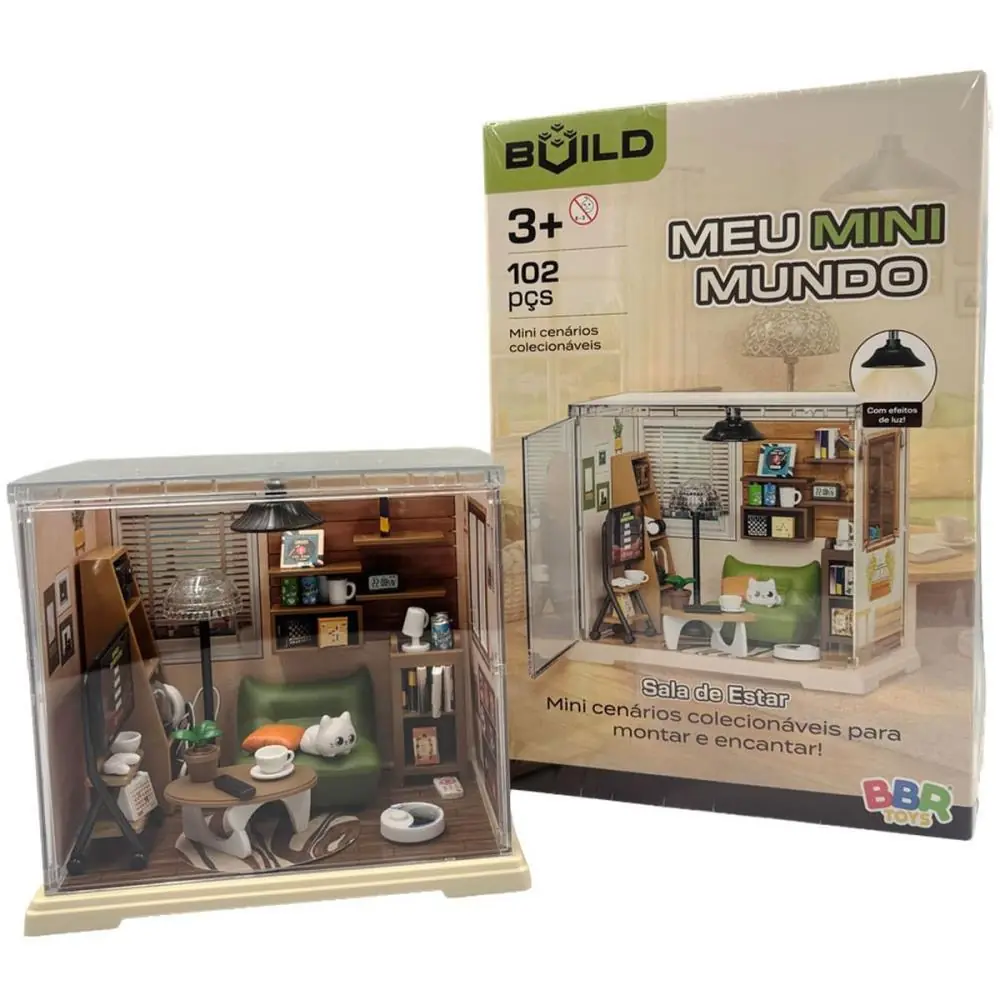 CENARIO TEMATICO (PLAYSET) MEU MINI MUNDO SALA DE ESTAR — foto 1 de 5