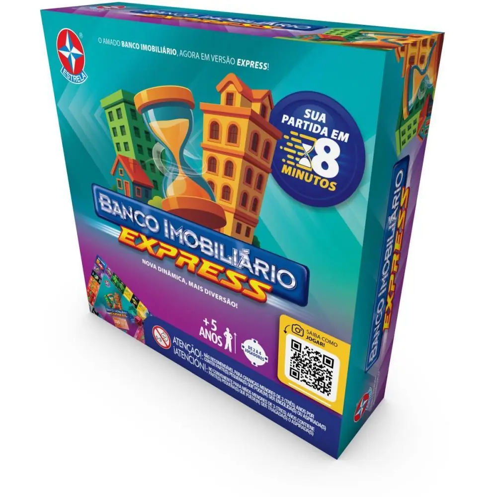 JOGO DE TABULEIRO BANCO IMOBILIARIO EXPRESS — foto 1 de 3