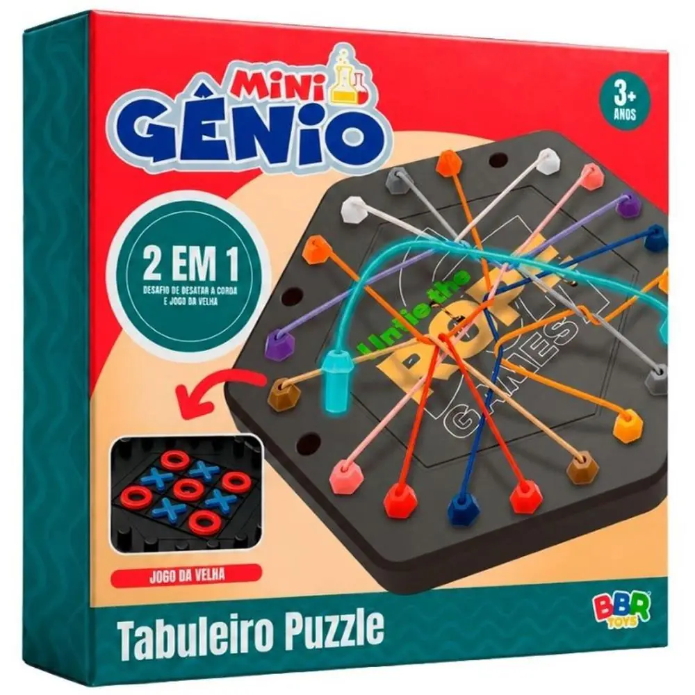 JOGO DIVERSO TABULEIRO PUZZLE 2 EM 1 — foto 1 de 4