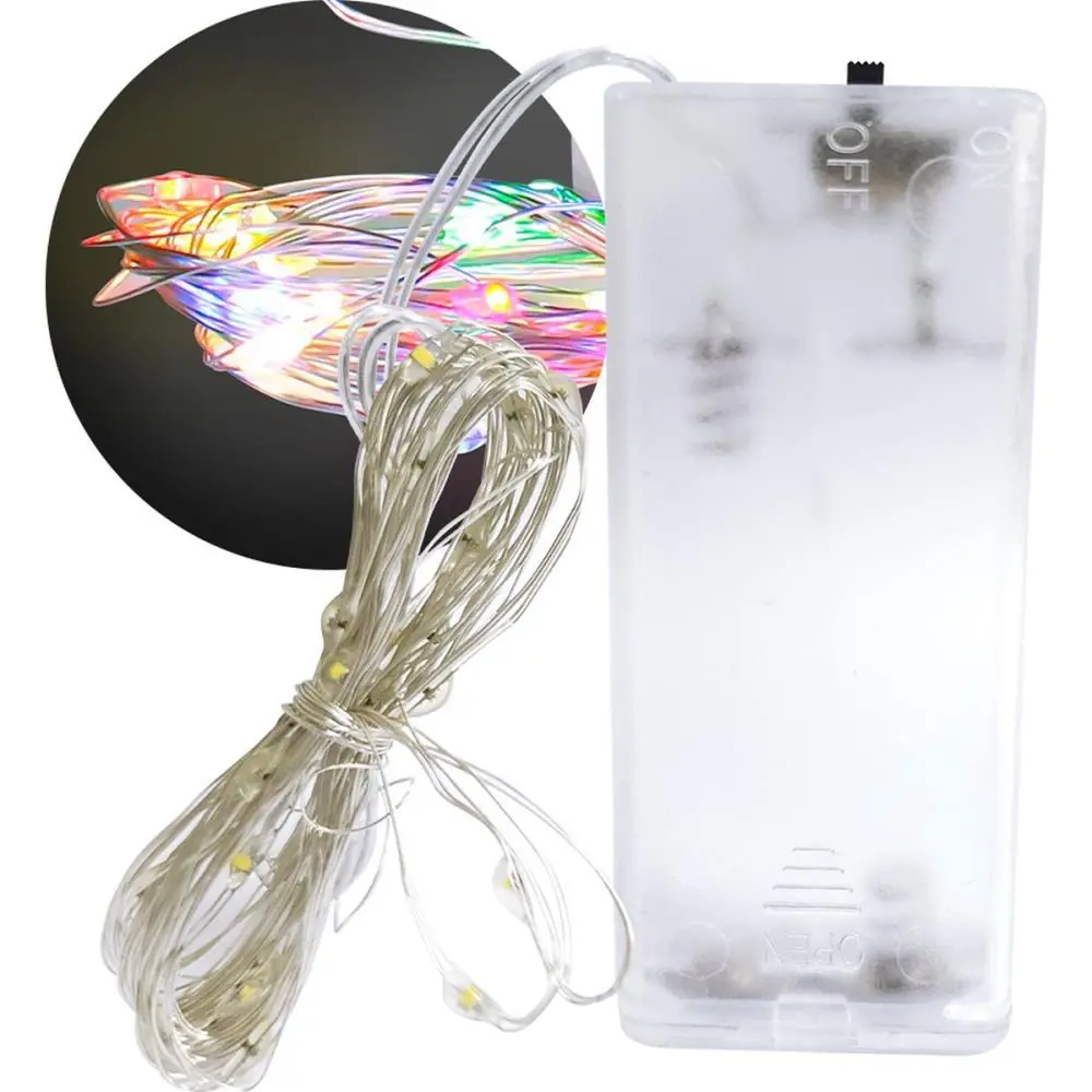 ARTIGO PARA DECORACAO FIO DE LED MULTICORES 30LED 3M — foto 1 de 2
