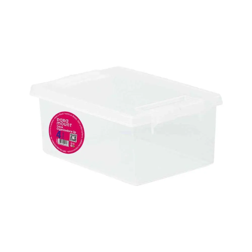 CAIXA PLASTICA MULTIUSO UP TRANSP. 4L 28X18X11,5CM. C/ — foto 1 de 3